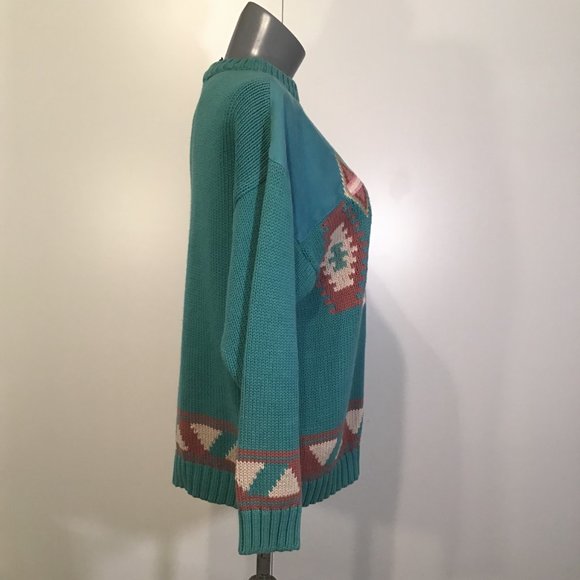 Vintage Leonard Sport Ski Sweater Size M - Picture 2 of 12